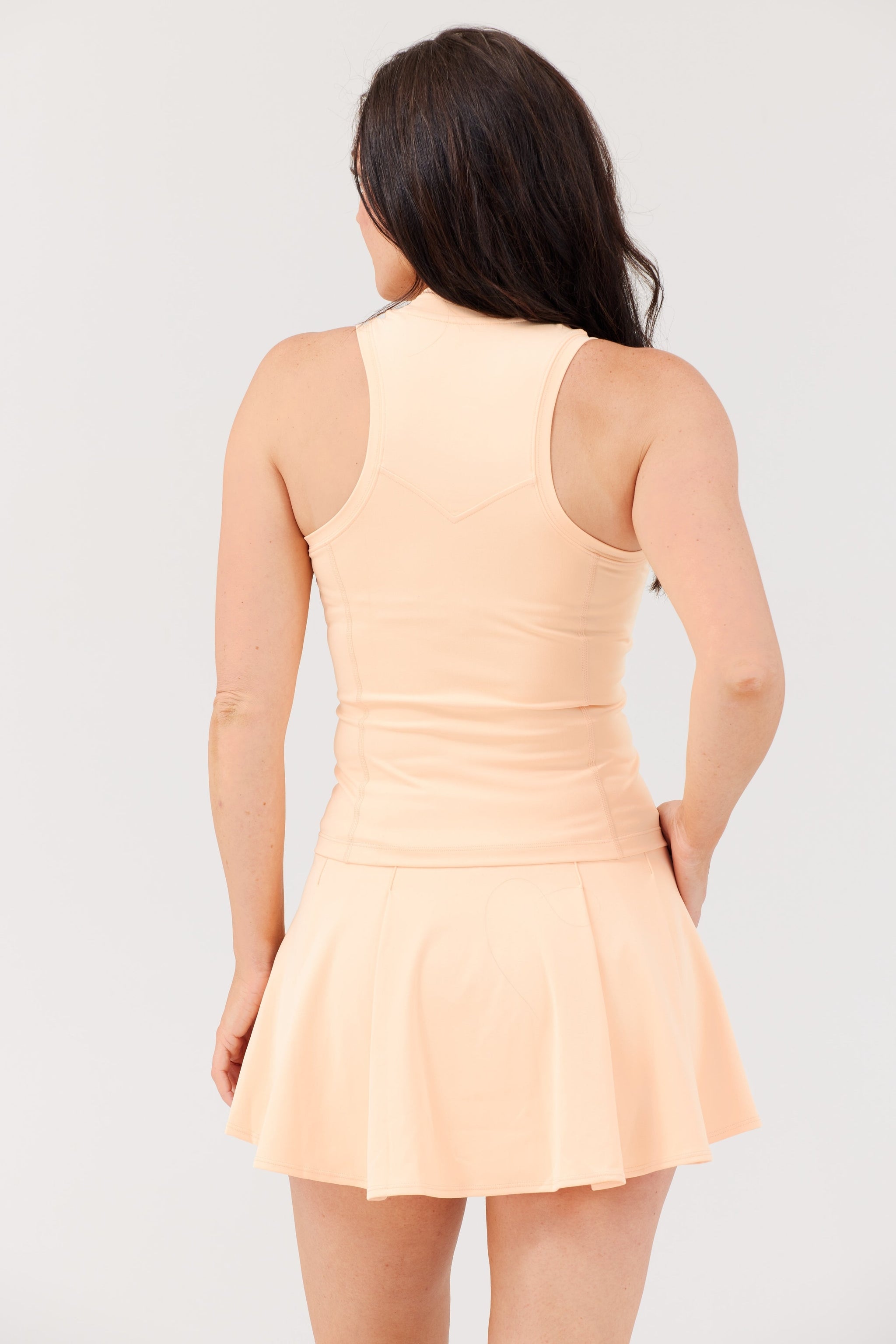 Racerback Polo - Peach Cream