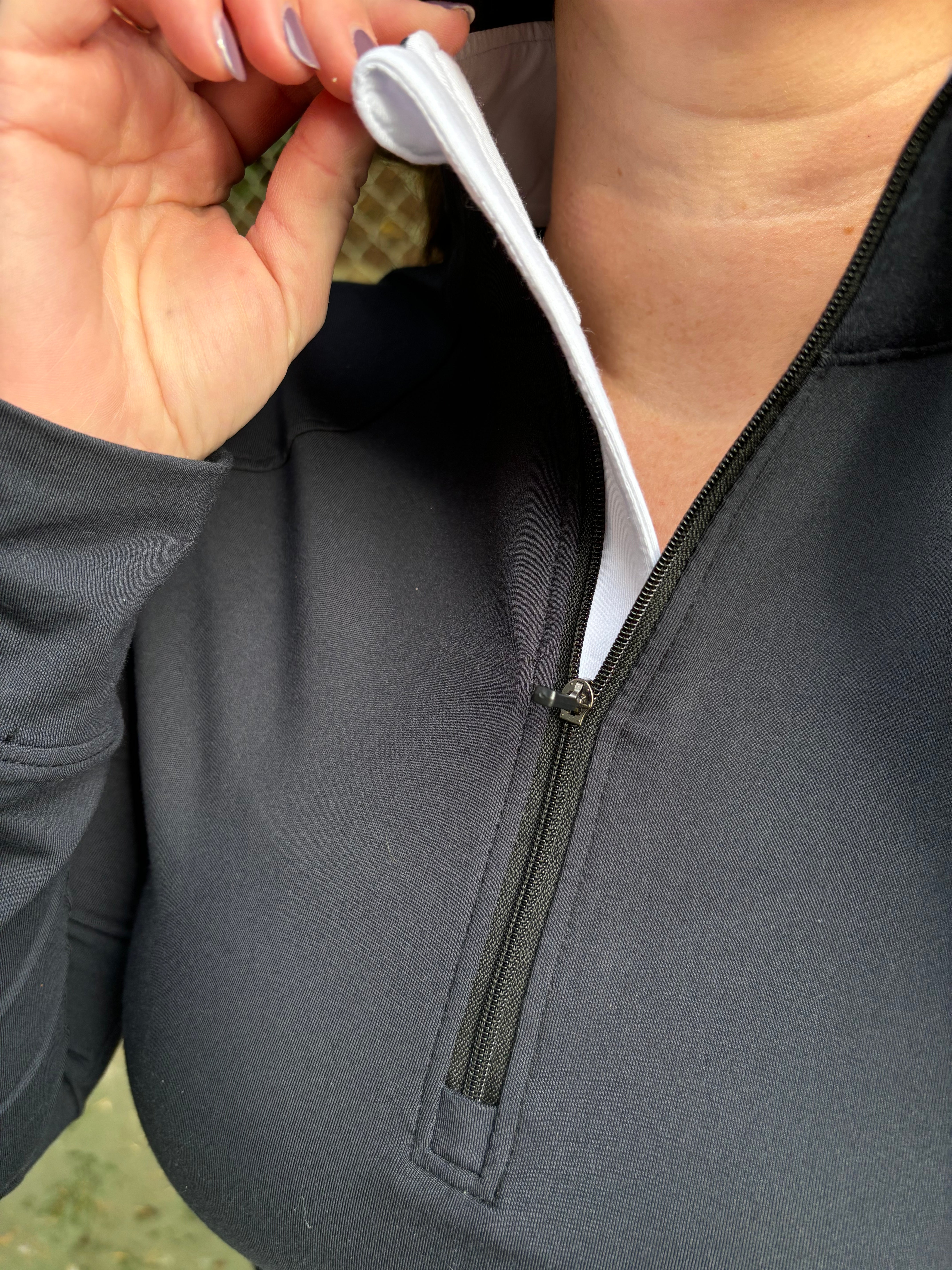 Sunrise Quarter-Zip - Black