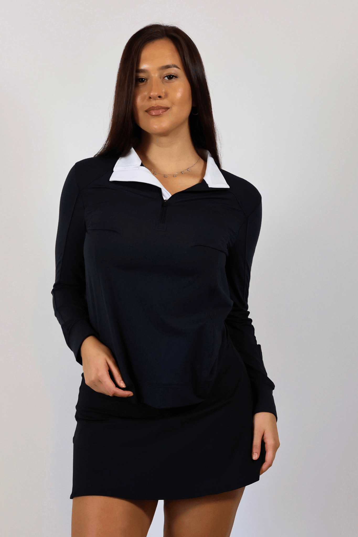 Sunrise Quarter-Zip - Black SAMPLE