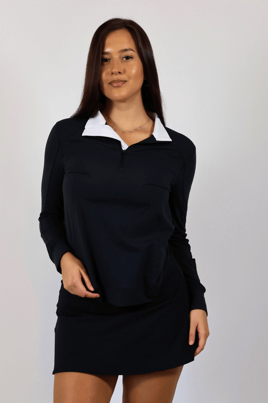 Sunrise Quarter-Zip - Black SAMPLE