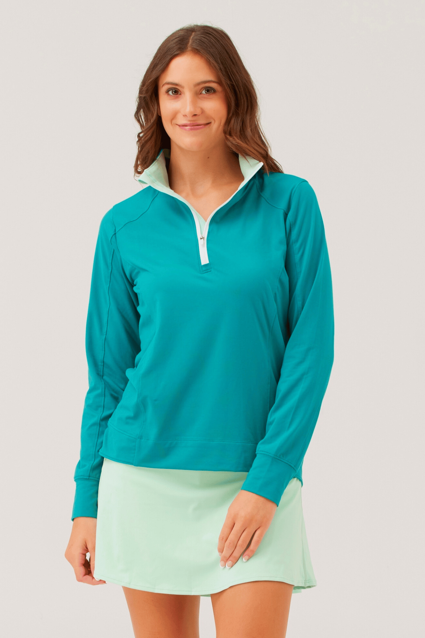Sunrise Quarter-Zip - Field Green SAMPLE