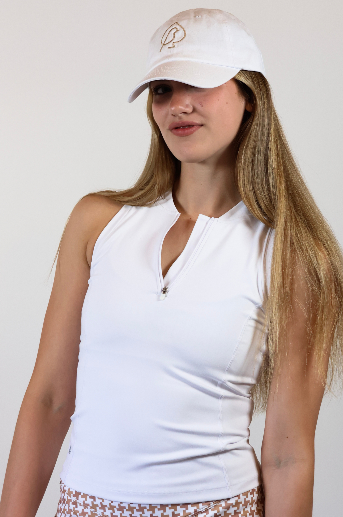 Racerback Polo - White SAMPLE