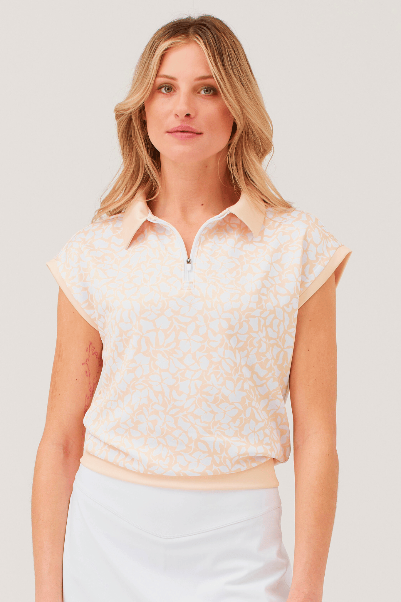Lily Polo - Peach Floral SAMPLE