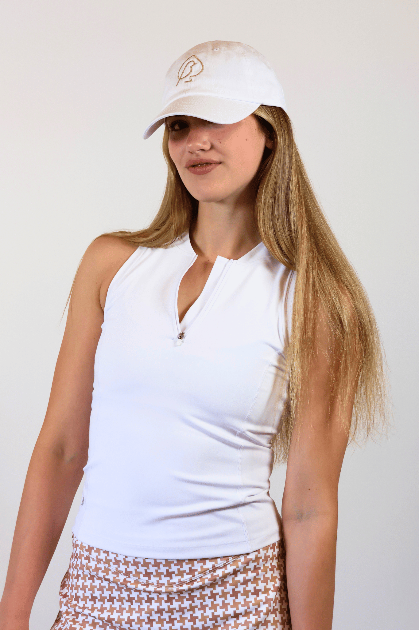 Racerback Polo - White SAMPLE