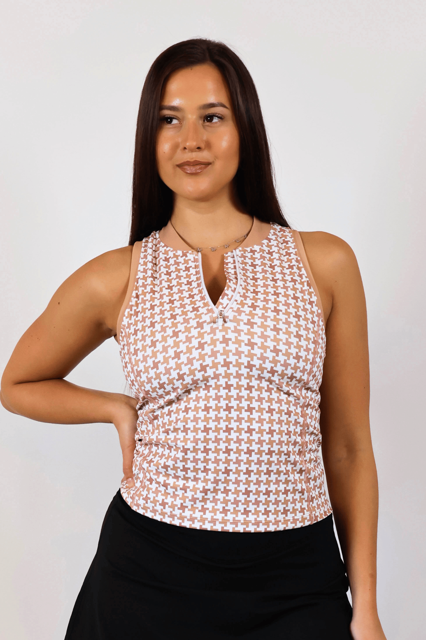 Racerback Polo - Toasted Birdiestooth SAMPLE