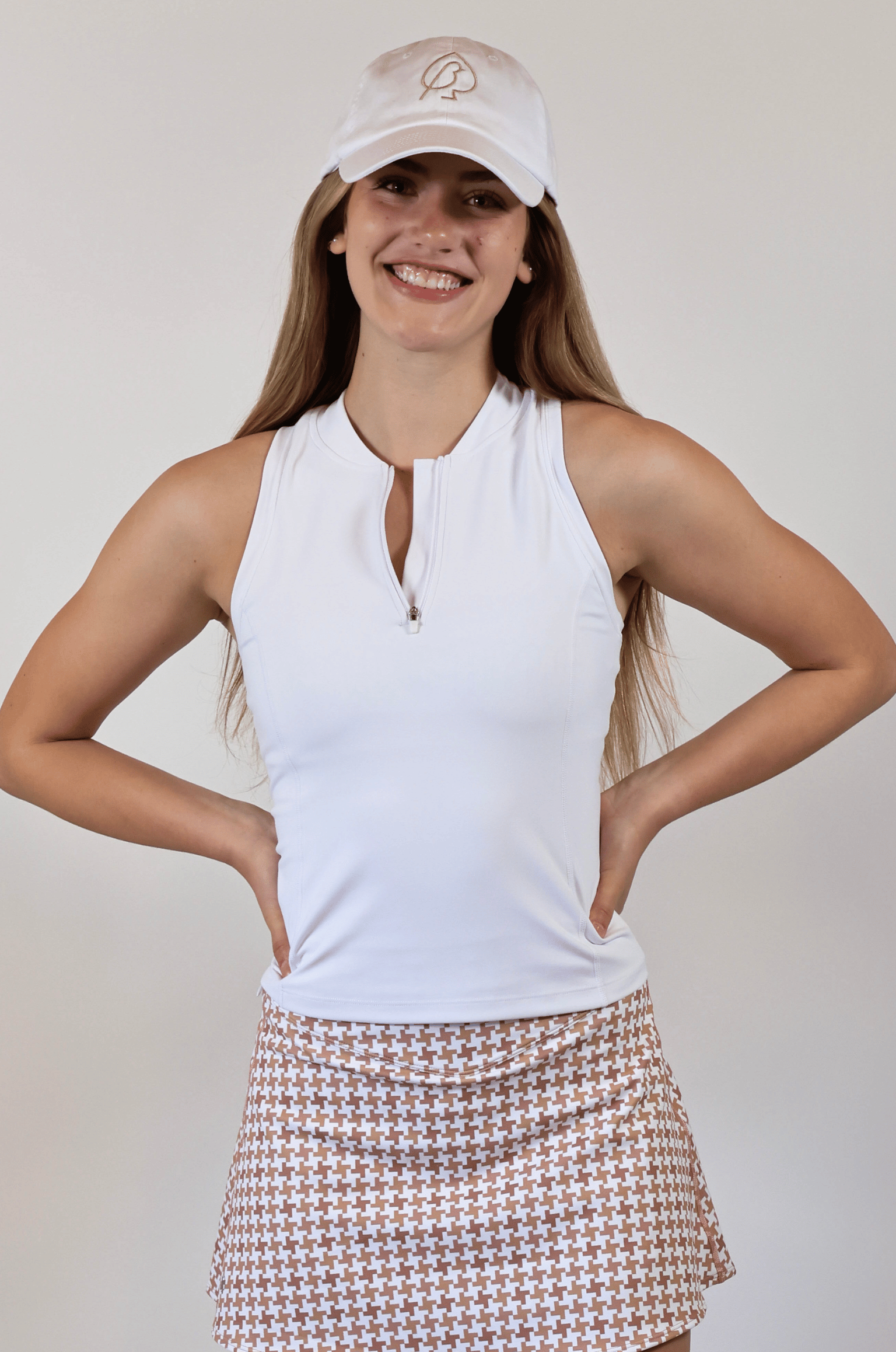 Racerback Polo - White