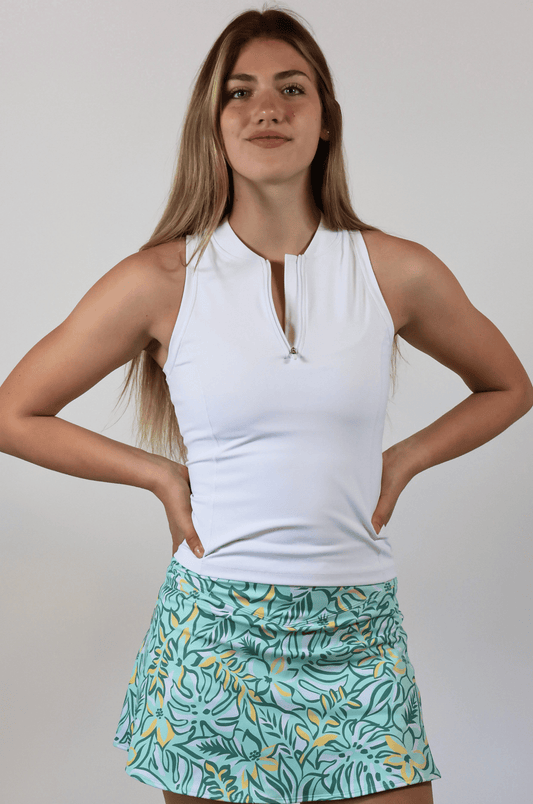 Racerback Polo - White